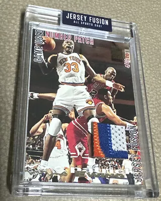 2021 Jersey Fusion PATRICK EWING JF-PEDT /99 Topps Stadium Club Patch Jordan • $81