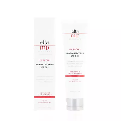 Elta MD UV FACIAL Broad Spectrum SPF 30+ 85g 3oz EXP 02/2026 NEW FAST SHIP • $26.91