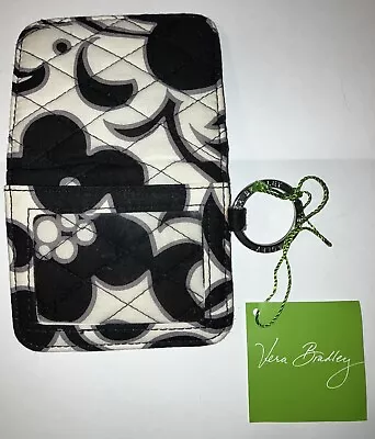 Vera Bradley Night And Day Campus Double  ID Wallet  New With Tags Black & White • $29.99