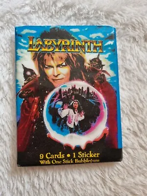 Labyrinth Bubble Gum Card Sticker Packet VERY RARE Jim Henson Bowie • £69.99