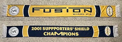 Miami Fusion 2001 Supporters Shield Champions Soccer Scarf • $20