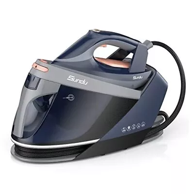 Pro Steam Station With Ceramic Soleplate 1800W Steam Station Iron For Blue • $301.32