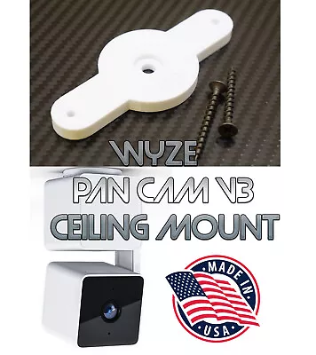 Ceiling Bracket Hanger Support For Wyze Cam Pan V3 Wall Mount • $11.66