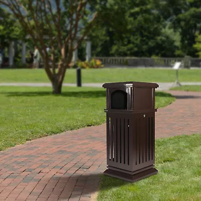$240 • Buy Commercial Trash Can Restaurant Outdoor Large Garbage Waste Recycle Bin Black US