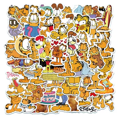 50pcs Garfield Cat Vinyl Decal Bomb Stickers Waterproof Laptop Phone Bottle Car • $3.79