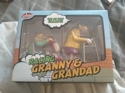 £4.99 • Buy Tobar Racing Granny And Grandad, Novelty Toy, Wind Up, Clockwork Toy, BNIB