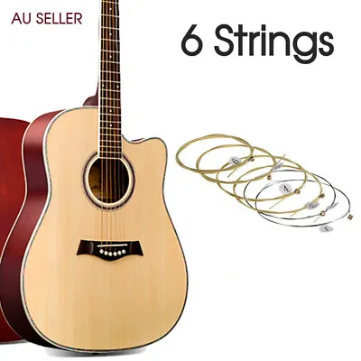$4.89 • Buy Acoustic Guitar Strings With Steel Light Universal