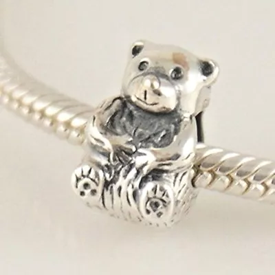 £8.95 • Buy Teddy Bear Charm Bead 925 Sterling Silver