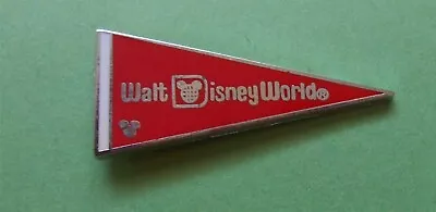 Walt Disney World Pennant Red Hidden Mickey Lapel Pin • $0.99