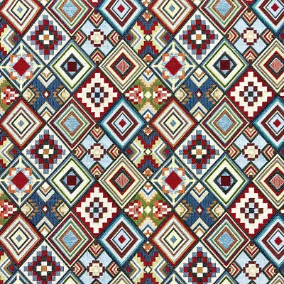 Little Aztec Luxury Weight Tapestry Upholstery Fabric 54  Wide See Our Video • £8.99