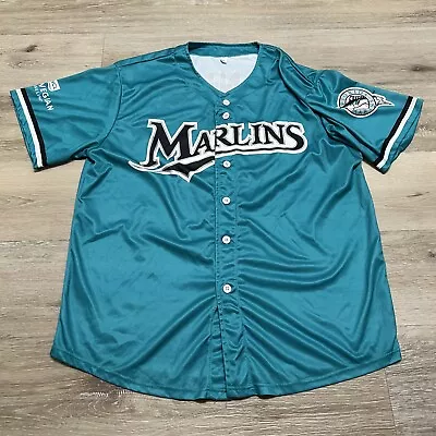 JEFF CONINE MIAMI MARLINS Giveaway JERSEY SGA Size XL Teal • $33.99