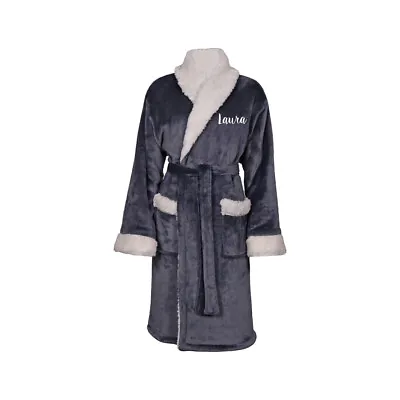 £45 • Buy Personalised Super Soft Sherpa Style Dressing Gown
