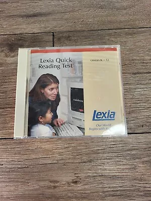 Lexia Quick Reading Test Grade K-12 Home School CD • $12.50