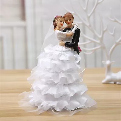 Weeding Cake Topper Desktop Decor Colorfast Adorable Cute Wedding Couple • $13.62