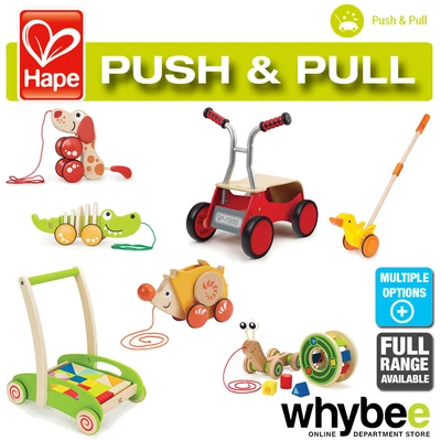 £8.26 • Buy HAPE Push & Pull Toy Full Range Of Wooden Walk Along Walkers Toys Children 12M+