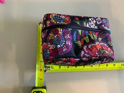 Vera Bradley Cosmetic Case  purple Blue Floral New Without Tags  • $14.99