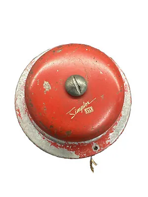 Vintage Simplex Type 1742 4  Bell Signal Device Fire Alarm 110/115/120V Ac • $36