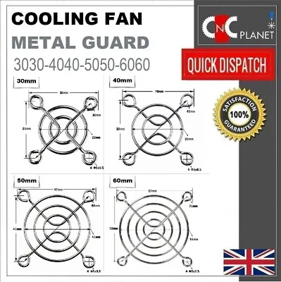 £2.75 • Buy Cooling Fan Metal Guard Mesh Grill Protection Cover Steel 30mm 40mm 50mm 60mm