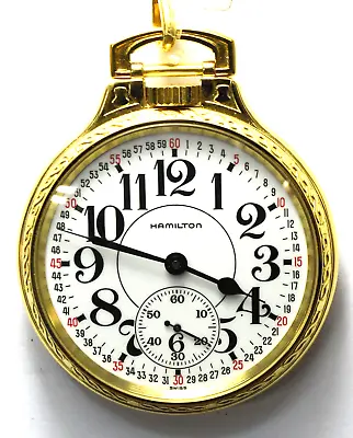 Hamilton Broadway Limited 892 Size 16 17J OF Skeleton Pocket Watch • $499.99