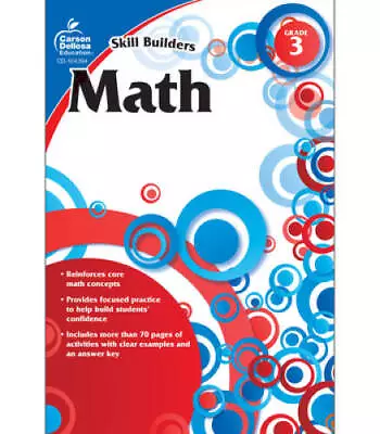 Math Grade 3 (Skill Builders) - Paperback - ACCEPTABLE • $5.57