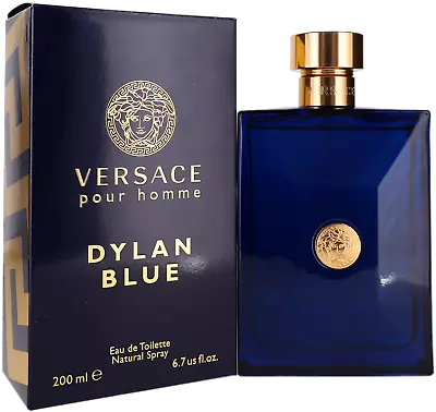 Dylan Blue Pour Homme By Versace For Men Eau De Toilette Cologne Spray 6.7oz New • $134.99