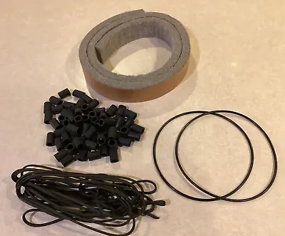 Vibraphone Vibe Repair Restore Kit:  Felt Cord Belts Rubber Insulators • $49.99
