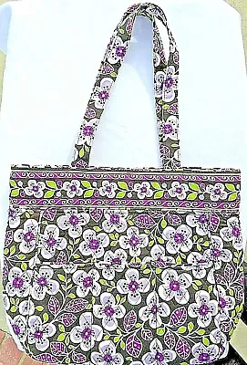 Vera Bradley Retired Plum Petals Design Large Tote Bag  • $22.99