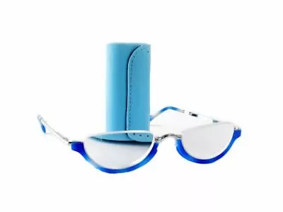 VIP Calabria 309 Folding Compact Reading Glasses W/Case 64 Color&Power Options • $13.95