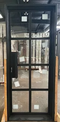 Wrought Iron Single Entry Door 36  X 96  Italian With Operable Glass • $2350