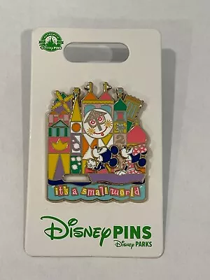 Disney Parks 2023 It’s A Small World Clock Mickey & Minnie Mouse Slider Pin New • $14.99