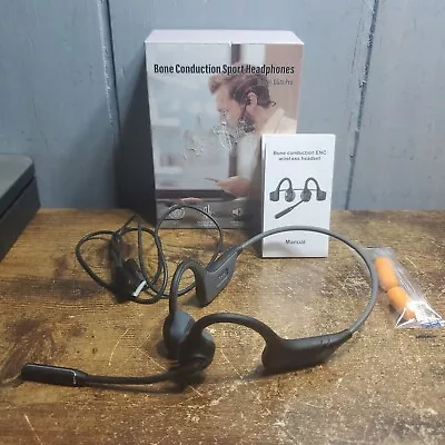 MONODEAL Bone Conduction Headphones With Mic Bluetooth 5.3 Open Ear Headphones  • $52.12