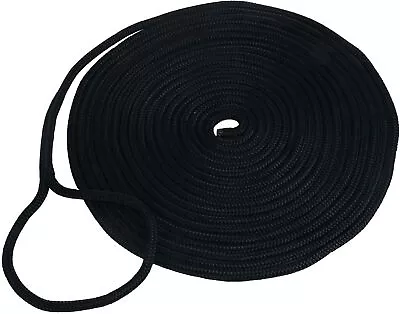 Amarine Made 3/4 Inch 25FT Double Braid Nylon Dock Line Mooring Rope Anchor Line • $29.99