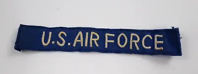 Vintage US Air Force Spell Out Rectangular Blue Uniform Patch Cotton • $14.99