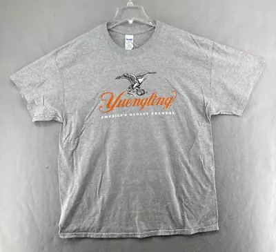 Yuengling T Shirt Mens XL Americans Oldest Brewery Gray Logo • $12.99