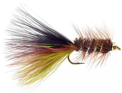 Fly Fishing Flies (Bass Bream Trout) Thin Mint Tungsten Bead Fly (6 Flies) • $13