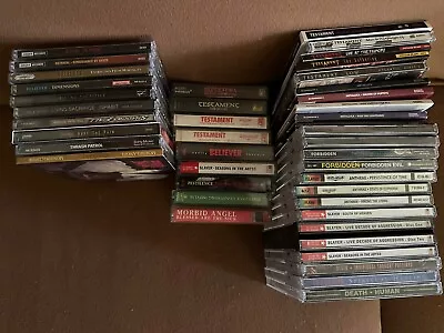 Huge Lot Cds & Cassette ThrashDeath Metal MetallicaAnthraxMADeath + Rare  • $500