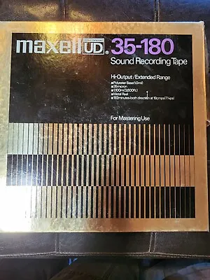 NICE Maxell UD 35-180 Metal Reel 10.5  X 1/4  Recording Tape Mastering Hi Output • $129