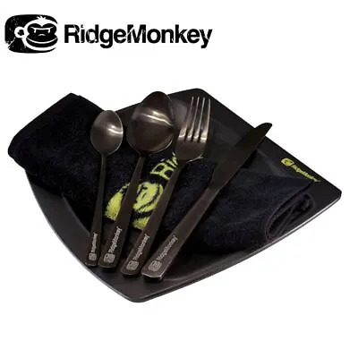 RidgeMonkey SQ DLX Standard Plate Set Fishing Camping NEW 2024 MODEL • £18.49