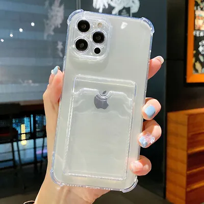 $7.75 • Buy Clear Case For IPhone 14 13 11 12 Pro Max Mini X XS XR 7 8 Plus Shockproof Cover