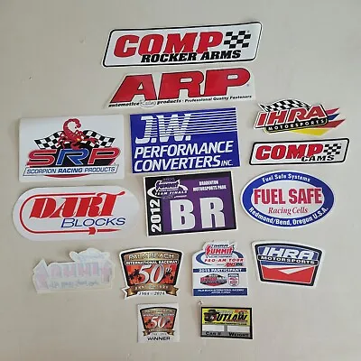 Huge Vtg Lot Of 15 Decals & Stickers!! 1980s To 2000-drag Racing Car Parts Nhra • $5