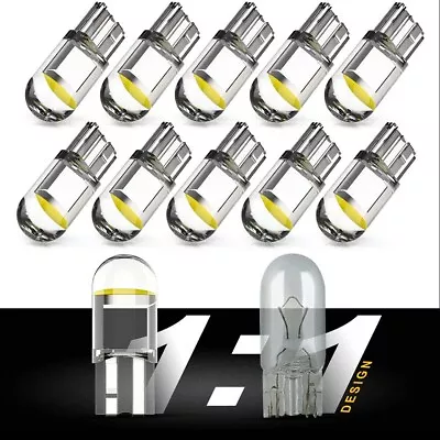 10X LED T10 194 168 W5W Car Trunk Interior Map License Plate Light Cool White AU • $6.64