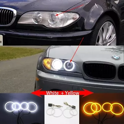 Cotton LED Angel Eyes Halo Ring For For BMW E46 Coupe 04-06 LCI Xenon Headlight • $33.99