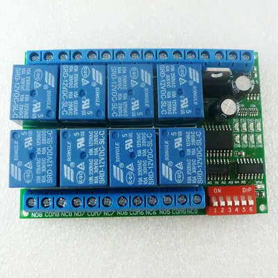 8 Channel DC 12V RS485 Relay Module Modbus RTU 485 Remote Control Switch • $19.47