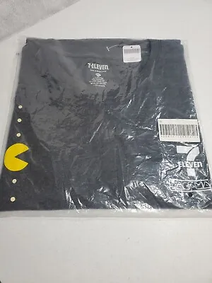 Men's 7-Eleven Pac Man Collab Tshirt Size XXL Gray New With Tags 7-11 • $14.98