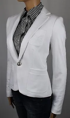 Ralph Lauren White Jacket Blazer Crest Silver Buttons NWT • $140.26