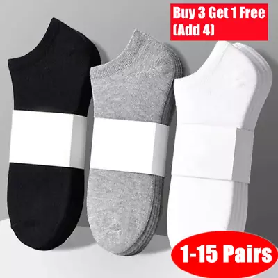 Mens Womens Trainer Liner Ankle Socks Invisible Cotton Low Cut Sports Socks Lot~ • £6.29