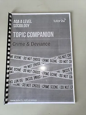 £5.99 • Buy AQA A Level Sociology Topic Companion Crime & Deviance