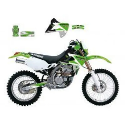 New KAWASAKI KLX 300 97-08 Blackbird Dream 3 Graphics Sticker Decals Kit 2412E • £79.99