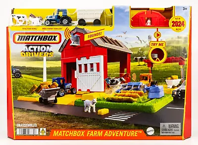 2024 Matchbox Action Drivers Farm Adventure™ W/ Tractor Trailer Animals | FSB • $24.99