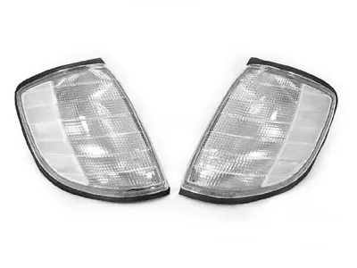 DEPO Euro Clear Corner Lights Lamps Set Fit 1992-1999 Mercedes Benz W140 S Class • $49.96